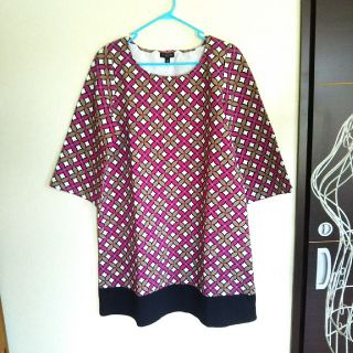 タルボット(TALBOTS)のTALBOTS PETITES （タルボット） 総柄チュニック/サイズL(チュニック)