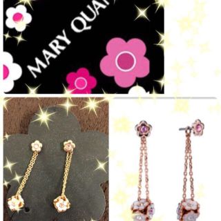 マリークワント(MARY QUANT)のマリクワ💜ピンクゴールドカラー✨ピアス(ピアス)