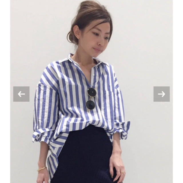 L'Appartement DEUXIEME CLASSE(アパルトモンドゥーズィエムクラス)のSTATESIDE STRIPE シャツ レディースのトップス(シャツ/ブラウス(長袖/七分))の商品写真