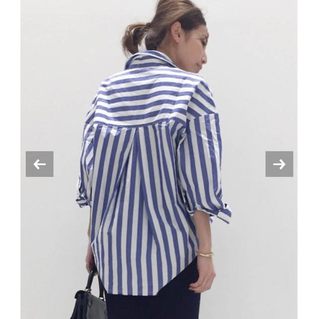 L'Appartement DEUXIEME CLASSE(アパルトモンドゥーズィエムクラス)のSTATESIDE STRIPE シャツ レディースのトップス(シャツ/ブラウス(長袖/七分))の商品写真