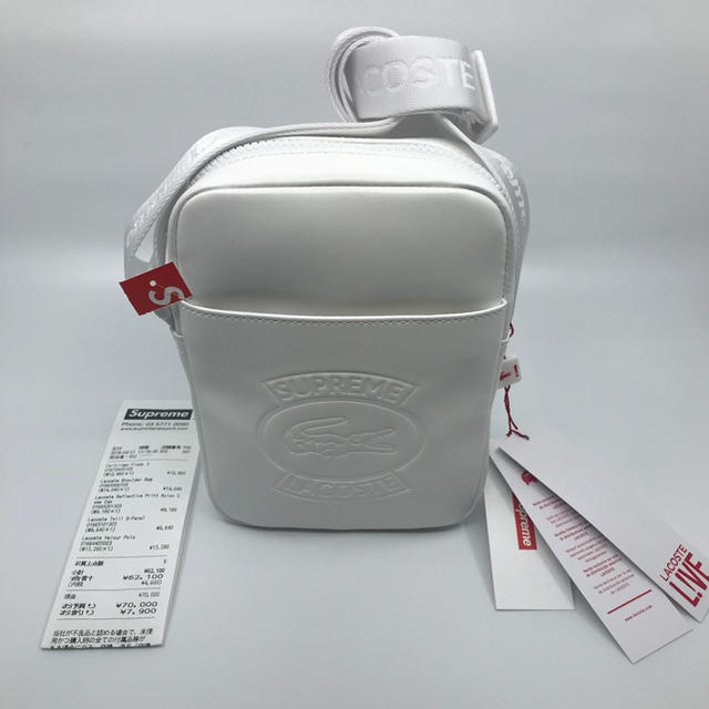 Supreme / Lacoste Shoulder Bag "White"