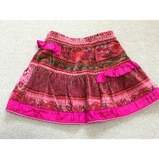 オイリリー(OILILY)の値下げ oilily  オイリリー ピンク個性的なスカート 80 90(スカート)