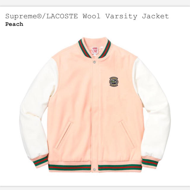 ジャケット/アウターMサイズ Supreme LACOSTE Wool Varsity Jacket