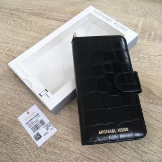 マイケルコース(Michael Kors)の【新品】Michael Kors 型押し レザー iPhone7/8 Case(iPhoneケース)