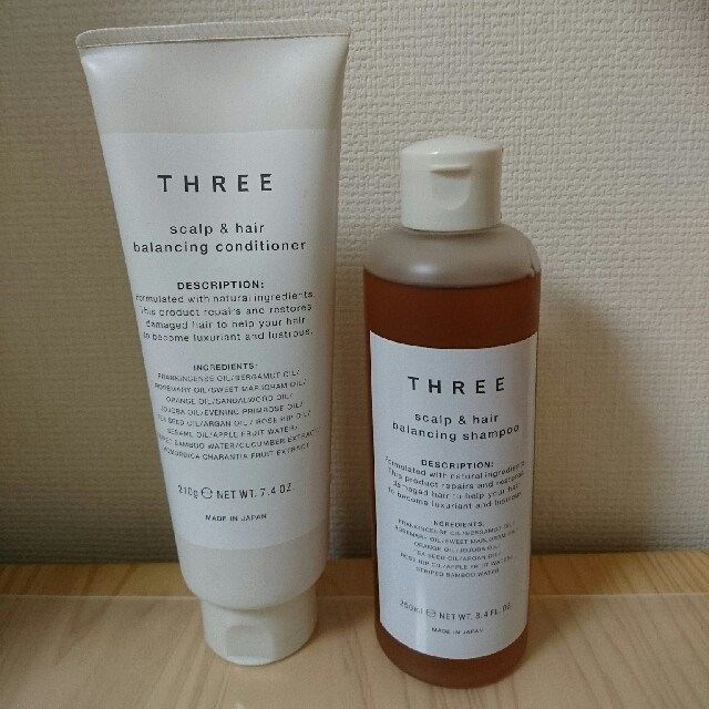 THREE(スリー)のatsumichan様専用  THREE  スキャルプ&ヘア バランシング  コスメ/美容のヘアケア/スタイリング(ヘアケア)の商品写真