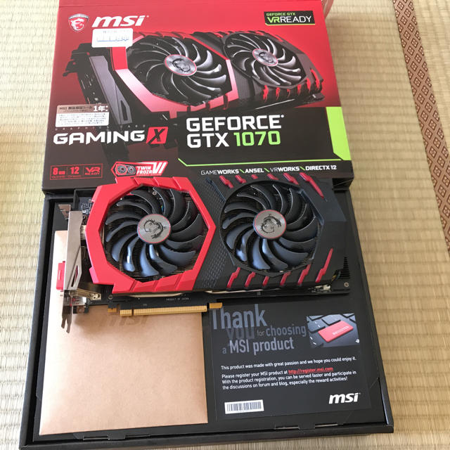 msi geforce gtx 1070 美品PC周辺機器