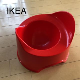 イケア(IKEA)のイケア おまる 赤(ベビーおまる)