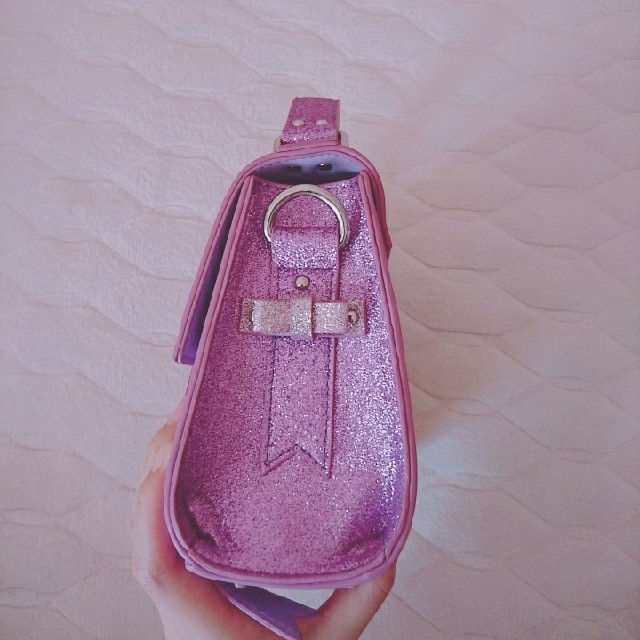 Candy Stripper(キャンディーストリッパー)のMY LITTLE CANDY RIBBON LAME HAND BAG レディースのバッグ(ハンドバッグ)の商品写真