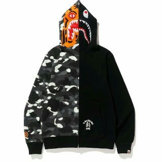 アベイシングエイプ(A BATHING APE)のbape tiger shark lサイズ(パーカー)