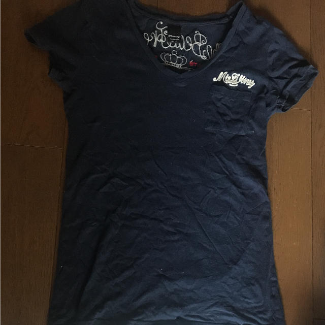 moussy(マウジー)のネイビーTシャツ レディースのトップス(Tシャツ(半袖/袖なし))の商品写真