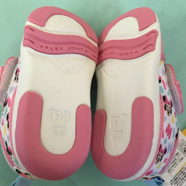 Disney(ディズニー)のkids☆ミニーマウスのスニーカー キッズ/ベビー/マタニティのベビー靴/シューズ(~14cm)(スニーカー)の商品写真