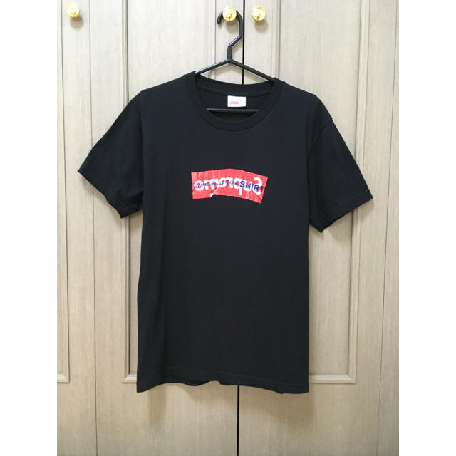 綿100％サイズ【美品】17ss ギャルソン×Supreme Box Logo Tee