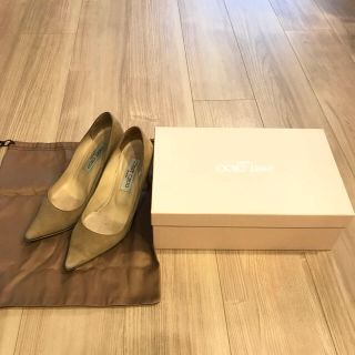 ジミーチュウ(JIMMY CHOO)の【33tox様専用】ジミーチュウ スエードパンプス AGNES ベージュ(ハイヒール/パンプス)