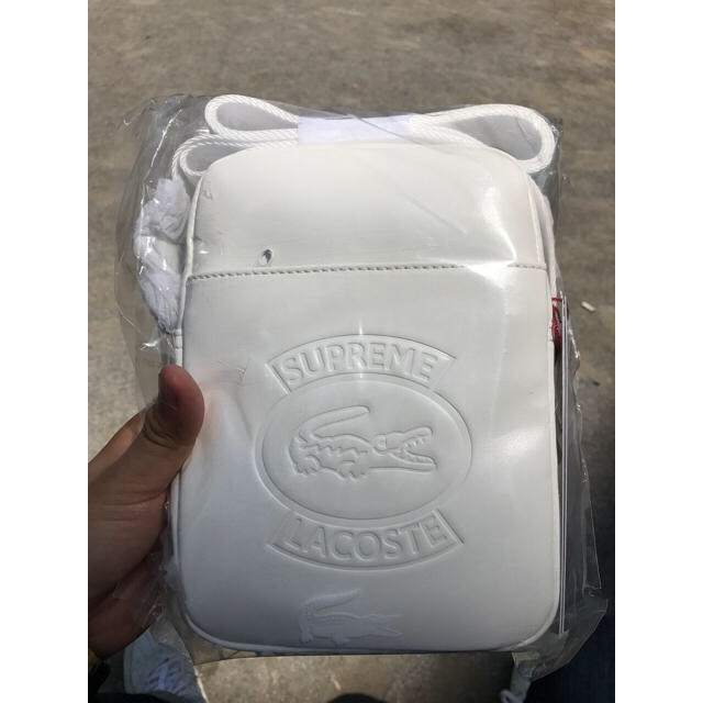 Supreme LACOSTE Shoulder Bag Whiteショルダーバッグ