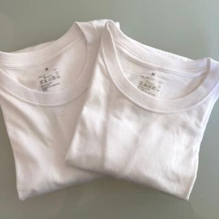 ムジルシリョウヒン(MUJI (無印良品))の美品 無印良品 綿100 肌着Tシャツ(Tシャツ/カットソー(半袖/袖なし))