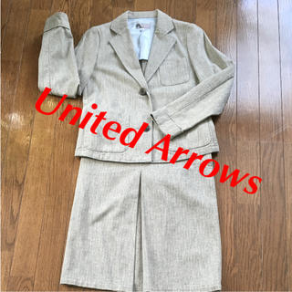 ユナイテッドアローズ(UNITED ARROWS)のUnited Arrows スーツ グレー S ヘリンボーン コットン(スーツ)