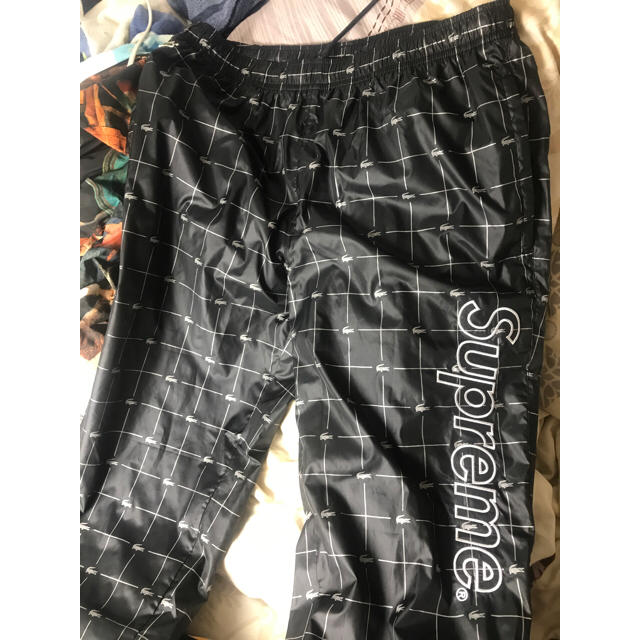 Supreme(シュプリーム)のSupreme LACOSTE Nylon Track pant Black M メンズのパンツ(その他)の商品写真