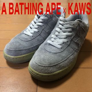 アベイシングエイプ(A BATHING APE)のA BATHING APE x KAWS BAPESTA US9.5 グレー(スニーカー)