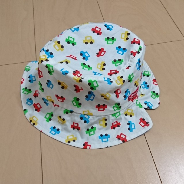 mikihouse(ミキハウス)のミキハウス クルマいっぱい可愛い帽子☆50cm キッズ/ベビー/マタニティのこども用ファッション小物(帽子)の商品写真