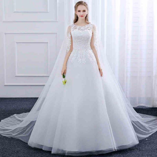 AN-75 花嫁ホワイトウェディングドレス
