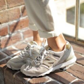 ニューバランス(New Balance)のnew balance  WR996UC グレー ゴールド 24.5cm(スニーカー)