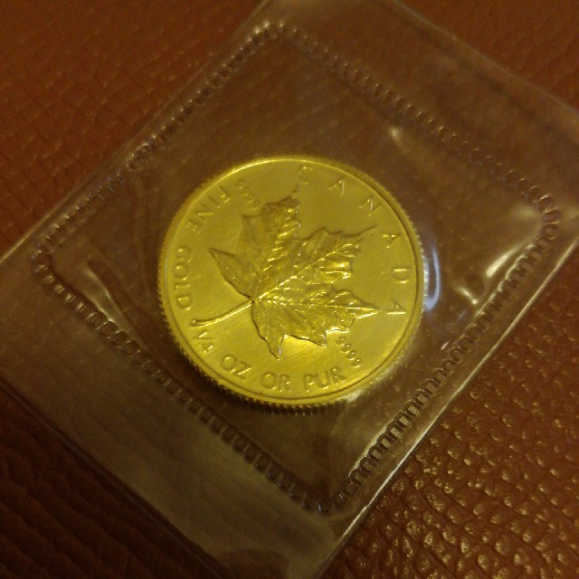 激安 純金 メープル金貨 1/4オンス 約7.77g メイプル金貨