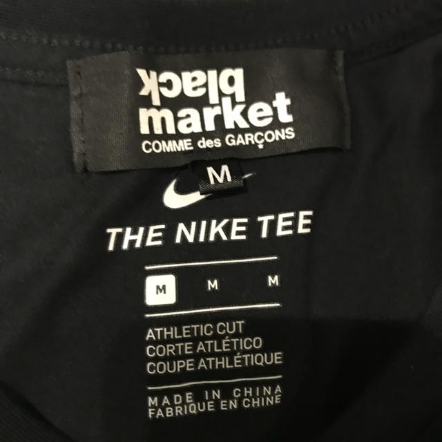 BLACK COMME des GARCONS(ブラックコムデギャルソン)のcomme des garcons × NIKE  Tシャツ M レディースのトップス(Tシャツ(半袖/袖なし))の商品写真