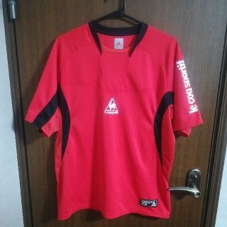 ルコックスポルティフ(le coq sportif)のトレーニングTシャツ　赤　ルコック(Tシャツ/カットソー(半袖/袖なし))