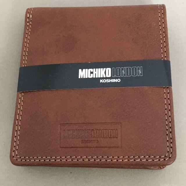 MICHIKO LONDON(ミチコロンドン)の❤️新品❤MICHIKO LONDON KOSHINO　本革レザー二つ折り財布　 レディースのファッション小物(財布)の商品写真