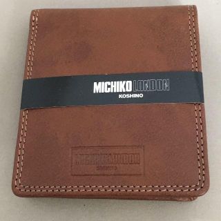 ミチコロンドン(MICHIKO LONDON)の❤️新品❤MICHIKO LONDON KOSHINO　本革レザー二つ折り財布　(財布)