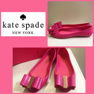 ケイトスペードニューヨーク(kate spade new york)のケイトスペード♡ピンクラバー リボン パンプス♡(ハイヒール/パンプス)