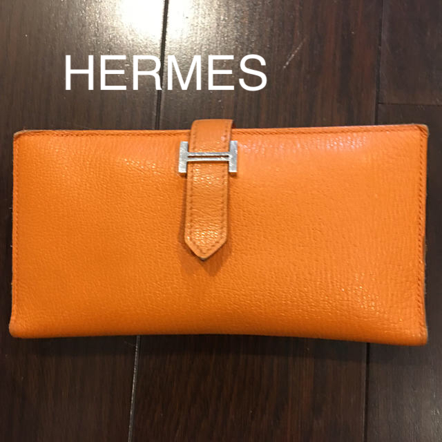 正規品 エルメス ペアン 長財布-