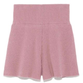 スナイデル(SNIDEL)の新品♡snidelリブニットショートパンツスナイデルパープルPPL(ショートパンツ)