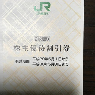 ジェイアール(JR)のJR東日本 株主優待割引券(その他)