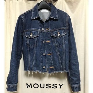 マウジー(moussy)の デニム ジャケット 💙 ダメージ Gジャン マウジー (Gジャン/デニムジャケット)