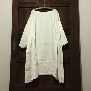 ネストローブ(nest Robe)の専用！ネストローブ リネン  ワイドギャザー ワンピース(ひざ丈ワンピース)