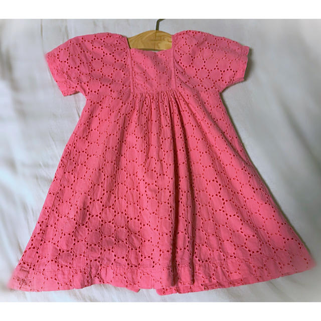 PETIT BATEAU(プチバトー)のPETIT BATEAU☆プチバトー☆ピンクの半袖ワンピース☆1歳〜2歳半サイズ キッズ/ベビー/マタニティのベビー服(~85cm)(ワンピース)の商品写真