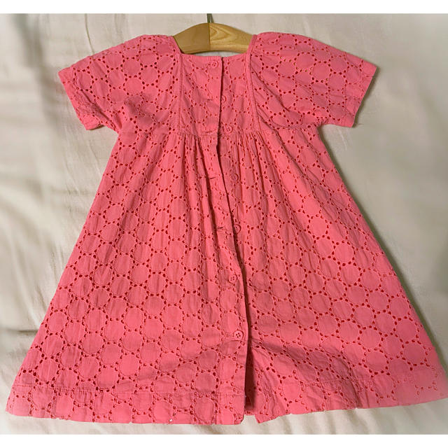 PETIT BATEAU(プチバトー)のPETIT BATEAU☆プチバトー☆ピンクの半袖ワンピース☆1歳〜2歳半サイズ キッズ/ベビー/マタニティのベビー服(~85cm)(ワンピース)の商品写真