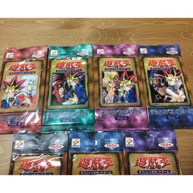 販売売筋品  7パックセット 未開封パックセット 初期 vol.1-7 遊戯王 遊戯王
