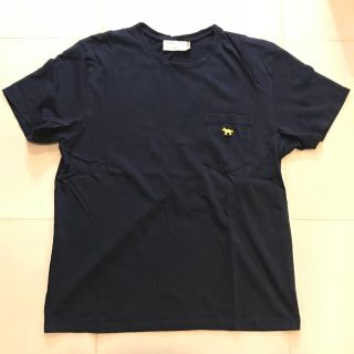 メゾンキツネ(MAISON KITSUNE')のMAISON KITSUNÉ メンズ ポケットTシャツ ネイビー M(Tシャツ/カットソー(半袖/袖なし))