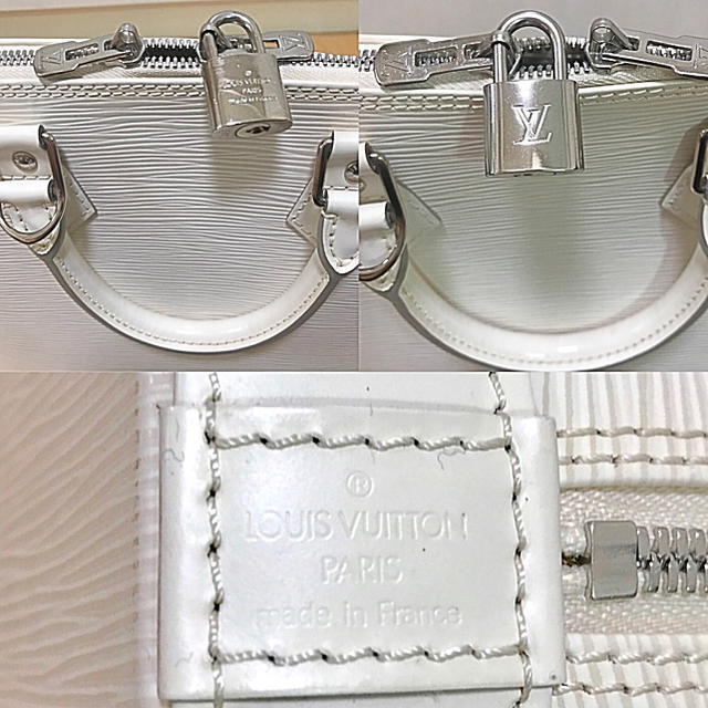 極美品ルイヴィトン LOUIS VUITTON アルマ エピレザーバッグ 白 | www
