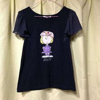 レトロガール(RETRO GIRL)の【RETRO GIRL】スヌーピー ・サリー  袖フリルTシャツ(Tシャツ(半袖/袖なし))