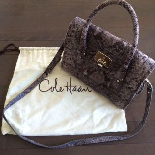 コールハーン(Cole Haan)のコールハーン☺︎パイソン型押しbag(ショルダーバッグ)