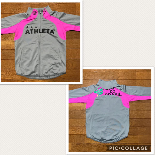 ATHLETA(アスレタ)のATHLETA グレー×ピンク 130 スポーツ/アウトドアのサッカー/フットサル(ウェア)の商品写真