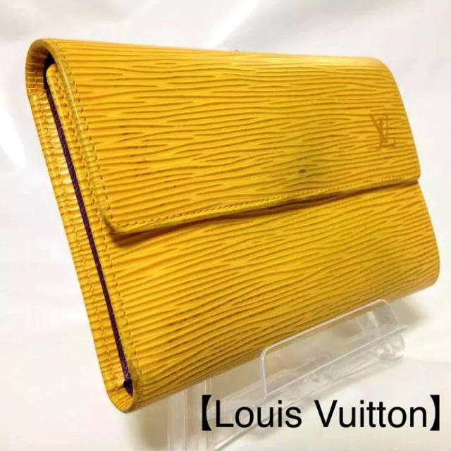 LOUIS VUITTON(ルイヴィトン)の83 ヴィトン エピ イエロー 2つ折財布 【パスケース付】 レディースのファッション小物(財布)の商品写真