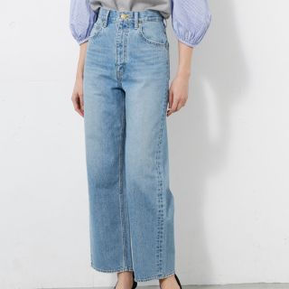 アズールバイマウジー(AZUL by moussy)の新品タグ付き デニムワイドパンツ 24インチ(デニム/ジーンズ)