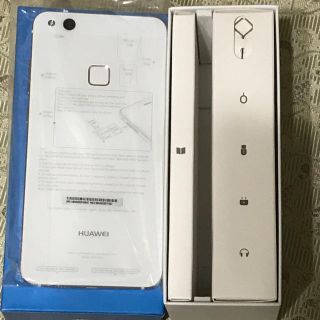 アンドロイド(ANDROID)の新品 HUAWEL P10 lite ホワイト 一括購入 UQモバイル(スマートフォン本体)