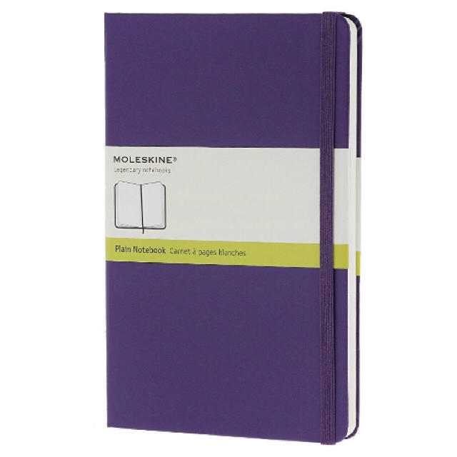 伊勢丹(イセタン)のMOLESKINE  プレーンノートブック(無地) / ラージ バイオレット インテリア/住まい/日用品の文房具(ノート/メモ帳/ふせん)の商品写真