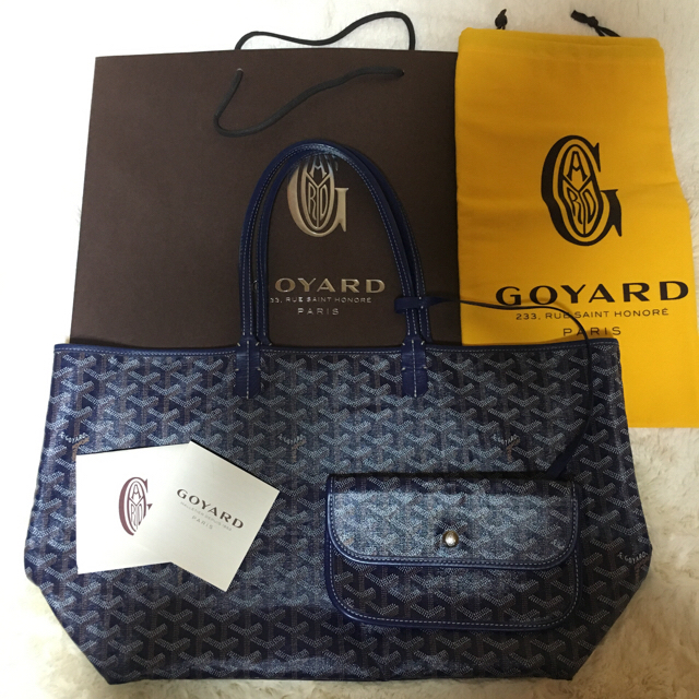 GOYARD(ゴヤール)のミミさま♡ご専用 ゴヤール サンルイ PM ネイビー 美品 レディースのバッグ(トートバッグ)の商品写真