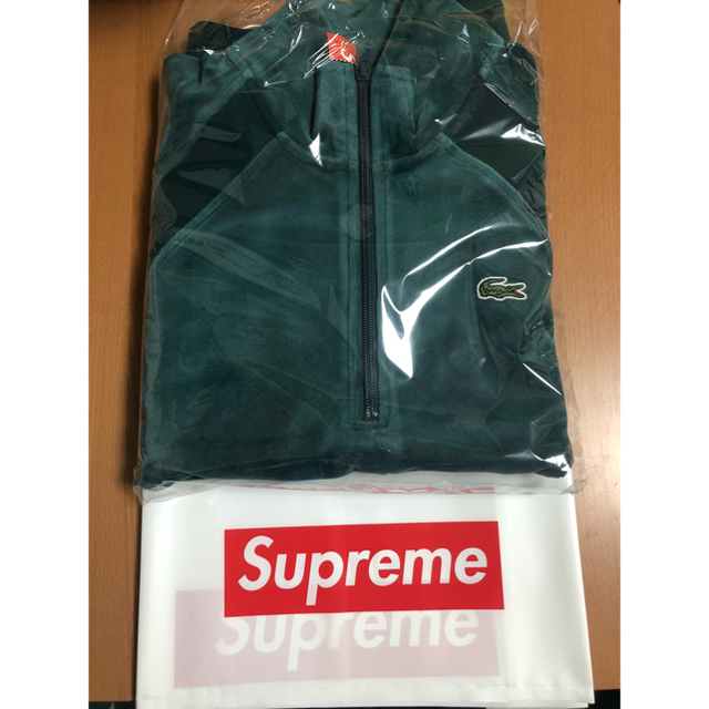 Supreme(シュプリーム)のSupreme LACOSTE velour half-zip tracktop メンズのトップス(スウェット)の商品写真